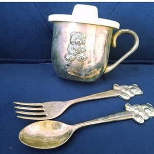 🥝2 for $18🥝 Silver plated baby set